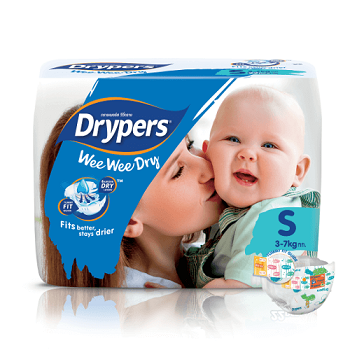 Exclusively yours-Drypers Wee Wee Dry Small - size 2