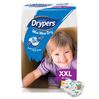 Exclusively yours-Drypers Wee Wee Dry XXLarge - size 6